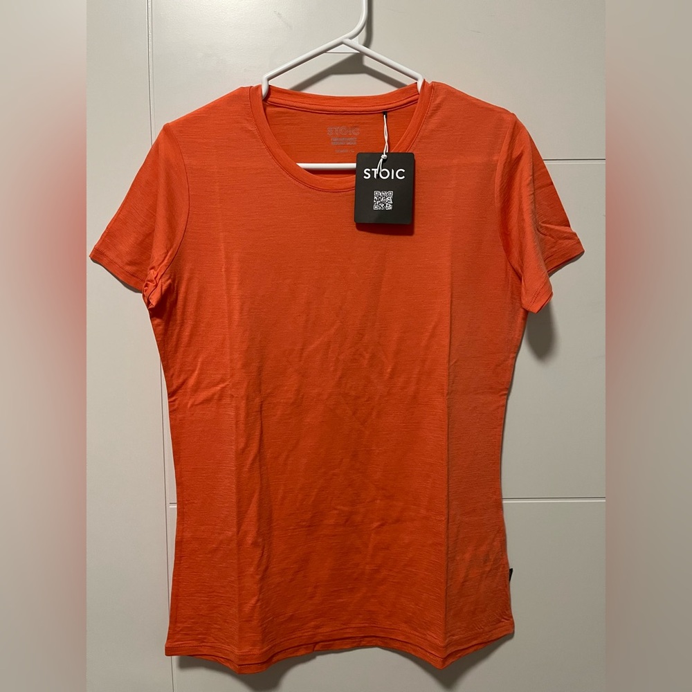 Stoic Women's Vibrant Orange Short Sleeve Tee